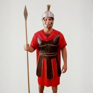 Disfraz Romano Bata Roja / Hombre Adulto